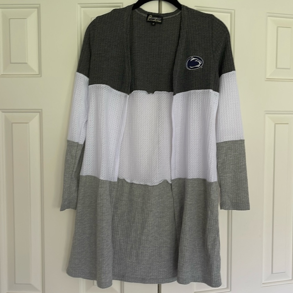 NWOT Penn State Gameday Couture Open Waffle Cardigan Small